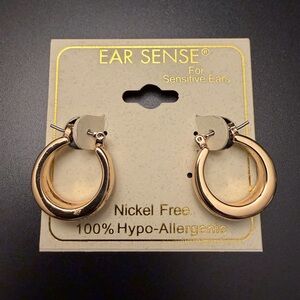 ❤️‍🔥 NWT Gold Hoop Earrings for Sensitive Ears
